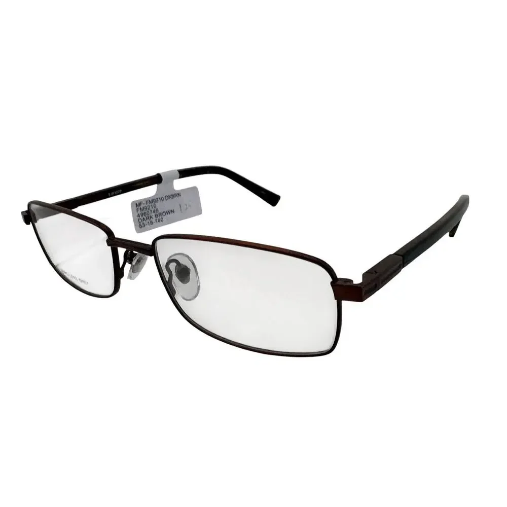 NO BRAND MF FM9210 DARK BROWN AUTHENTIC EYEGLASSES FRAMES 53-18-140